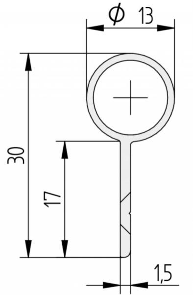 Athmer Fingerschutz-Profil BO 13/1750